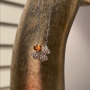 Swarovski four leaf clover necklace